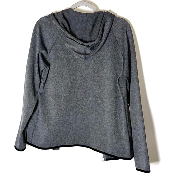 Nike DriFit Zip Up Grey Hooded Zip Up Sweatshirt Size Medium - Picture 7 of 7